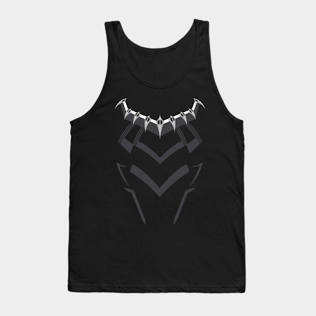 Black Panther Markings Tank Top by Lupa1214